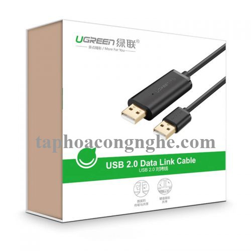 Ugreen 20226 3M màu Đen Cáp USB 2.0 kết nối + truyền dữ liệu máy tính US166 30020226